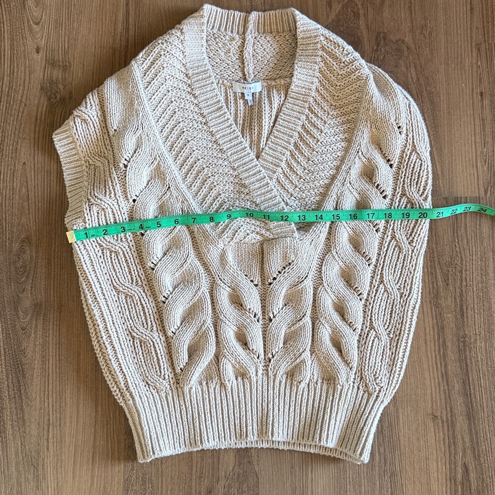Reiss Clodah Cable Knit Sweater Vest Small - Picture 2 of 7